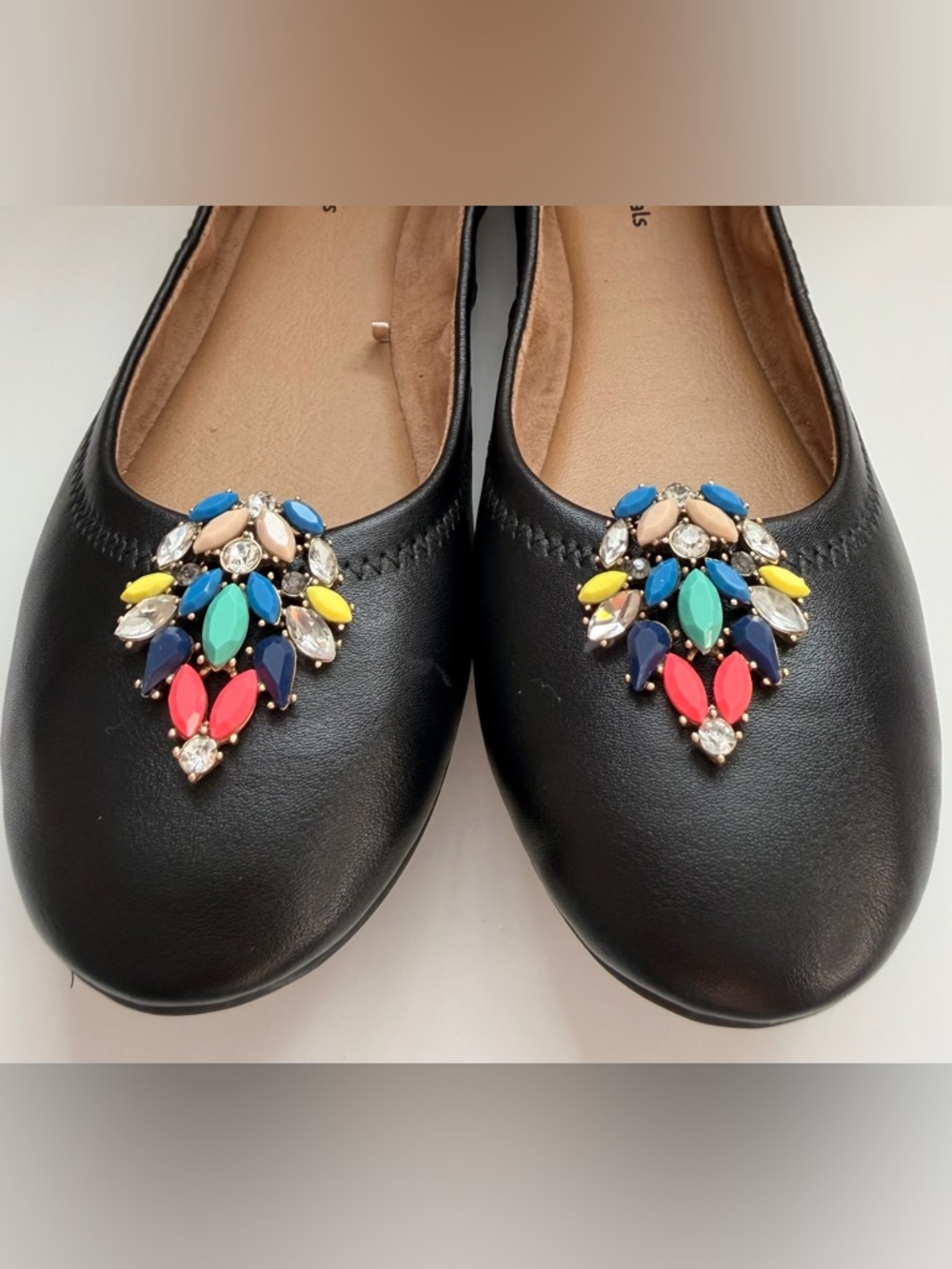 Upcycled vintage French shoe clips art deco mid century